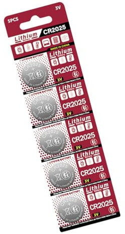 Ruiogoe 150mAh 3V CR2025 Battery Lithium Batteries DL2025 BR2025 KCR2025 For Car Remote Controls Watch Button Coin Cells