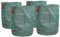 vidaXL Contenedor de basura grande verde de 300 g, plegable, portátil, diseño cilíndrico opaco para uso en interiores y exteriores, ideal para lavaderos y eventos, de polipropileno