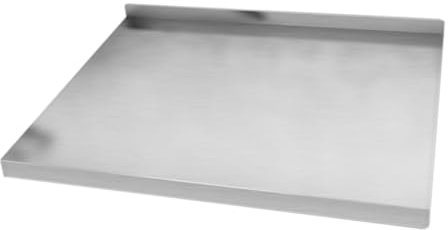 Alipis Tabla De Cortar De Acero Inoxidable Para Repostería Transparente Para Encimera Color Negro Para Cocina De Acero Plateada