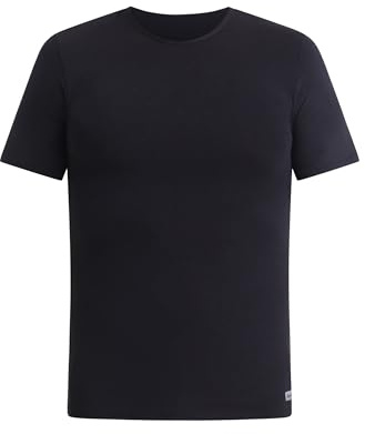 DIM Homme - Thermal R-Neck Short Sleeve T-Shirt x1 | Warme und atmungsaktive Unterwäsche | Stretch-Baumwolle | Weiche zweite Haut | Öko-Tex Zertifikat Schwarz S