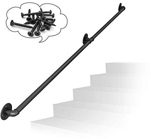 Randiera in metallo per le scale per esterni per bambini anziani disabili, supporto per ringhiera di macinatura in ferro battuto per corridoio per il corridoio del ristorante Attico Guardrail