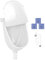 Urinario De Pared Con Tapa - Urinario Para Baño Con Cubierta Y De Descarga - Inodoro Desviador De Con Descarga Ajustable Y Manguera Para Hogar Jardín Y Exteriores