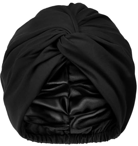 YANIBEST Seidenhaube für schlafende Frauen, doppellagige Haar-Satin-Hauben mit Gummiband, Schlafmütze lockiges Naturhaar