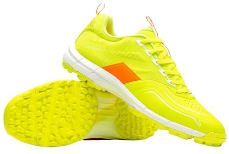 GRAYS Stealth Adult Hockey Shoe (Fluo Yellow, UK Footwear Size System, Adult, Men, Numeric, Medium, 7.5)