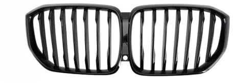 Front- & Kühlergrille Fit Für BMW X5 G05 2019 X6 G06 2020 2021 2022 Auto Front Nieren Grills Grille Glanz Schwarz Silber Diamant Sport Auto-Lufteinlassgitter(G05 GB Single Slat)