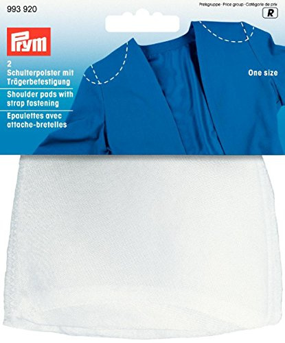 Prym 993920-1 Schulterpolster, Weiß, one Size 115 x 125 x 10 mm, 2 Stück