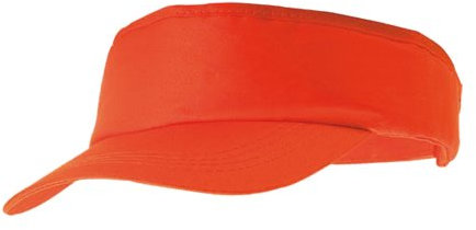 eBuyGB Adult Sun Visor - Unisex Sun Summer Sports Shade Cap Hat (Orange)