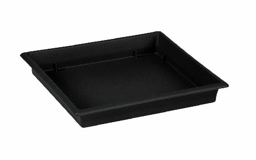 Emsa 505097 Untersetzer für Terra Grande Blumenkübel, 29 x 29 cm, Kunststoff, Anthrazit, Terra Grande