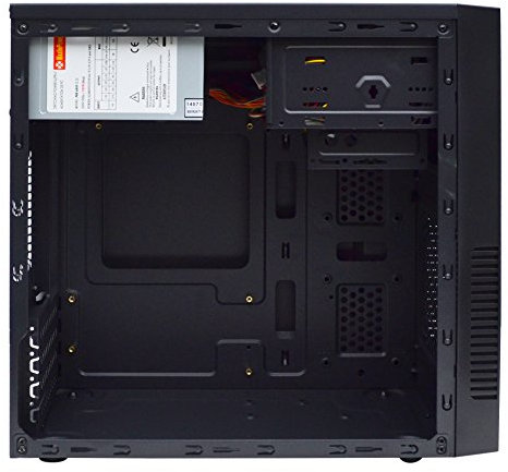 Maxin power Boitier Tour Micro ATX Black Dandy BM1082 + Alimentation 480W (Noir)
