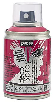 PEBEO - Peinture Acrylique en Spray - Pour la Décoration Multi Supports en Intérieur et Extérieur - Base Eau, Faible Odeur - 100 ml - Finition Mate - Coloris Magenta