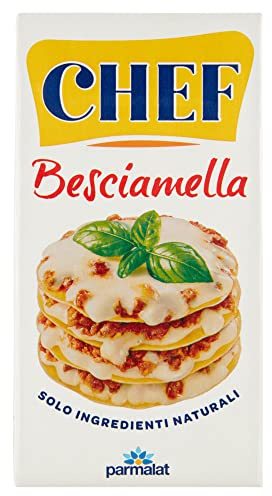 Chef Besciamella classica Bechamelsauce cremig kochbereit 1 x 500ml | Salsa bianca pronta, natürliche Zutaten, ideale per lasagne, gratins und verdure al forno, Gesamtnettogewicht 500 ml