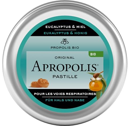 Original Apropolis® Propolis Pastillen Eukalyptus und Honig von Lemon Pharma, Bio und Zuckerfrei