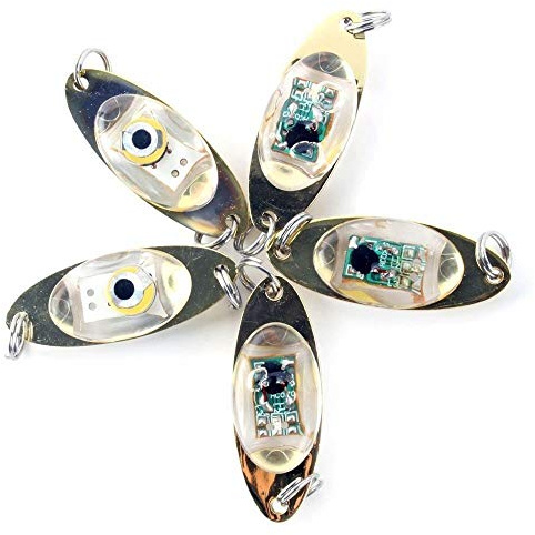 BAAQII 5 stücke LED Tiefer Tropfen Augen Form Fisch Squid Lure Light Flash Lampe