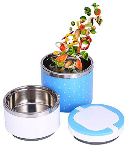 Caja De Almuerzo Contenedor De Comida Caliente Caja Del Aislamiento Del Acero Inoxidable Caja Caliente Termal Termo Del Envase De Comida Del Almuerzo De 1-3 Capas