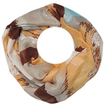 Euly Loop Schal Loopschal Rundschal Schlauchschal Tuch Tücher Damenschal Kreis (Senf)