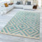 TT Home In-& Outdoorteppich Wetterfest Balkon Teppich Küche Rauten Design Soft Skandi Design Geometrisches Design, Größe:120x170 cm