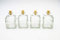 Flaschenbauer - 4 x Glasflaschen Korken: Geschenk Glasflaschen 350 ml verwendbar als Geschenkidee, Deko Flaschen oder kleine Flaschen zum Befüllen als Schnapsflaschen klein