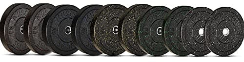 MuscleSquad Coloured Crumb Rubber Olympic Bumper Plates 150kg Set