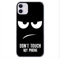 König Design Handyhülle Kompatibel mit Apple iPhone 11 Hülle TPU Eckenschutz Stoßfest Dünn Kratzfest Schutzhülle - Dont Touch My Phone Schwarz