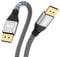 FURUI Câble DisplayPort 2.1 certifié VESA de 3 m, câble DP 2.0 16K, prend en charge 80 Gbit/s, 16K @ 60 Hz, 8K @ 120 Hz, 4K @ 240 Hz/165 Hz, 2K @ 360 Hz pour ordinateur portable, moniteur de jeu TV