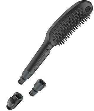 hansgrohe DogShower 04973670 Handbrause 150 3-strahlig, 1,75 GPM, Schwarz