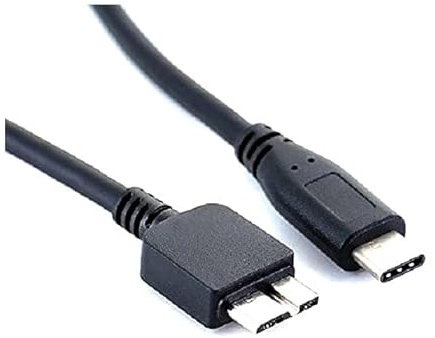 Mr. Gadget's Solutions® Câble de synchronisation USB C vers micro B 3.0 de 1 m de long compatible avec Toshiba