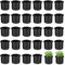 Airsnigi Kartoffel Pflanzsack, 30 Pack 5 Gallonen Kartoffelsack Zum Pflanzen Mit 2 Griffen, Verdickte und Atmungsaktive Vliestöpfe für Gemüse, Obst, Blumen, Kartoffel (Schwarz)