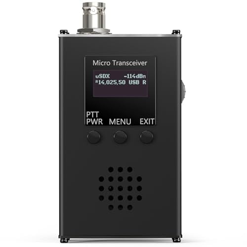 Mobiler Transceiver,KKnoon 0,5 MHz ~ 30 MHz uSDX Tragbarer Handtransceiver CW AM SSB Tri-Band Mini Radio Amateur Kurzwellen-Transceiver 15 20 40 M QRP-Transceiver