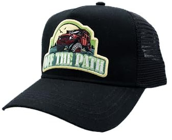 Crafton Off The Path Mesh Trucker Cap - Baseball Cap - Unisex - atmungsaktiv - individuell verstellbar - für Damen und Herren Farbe: OTT The Path - Black