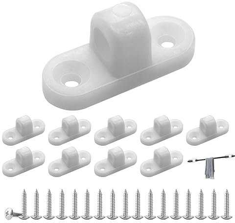 RUNYU Vorzeltösen Set - 10 Stück Vorzeltöse für Wohnmobil und Wohnwagen mit 20 Schrauben - Vertikale und Horizontale Installation (Vertikale)