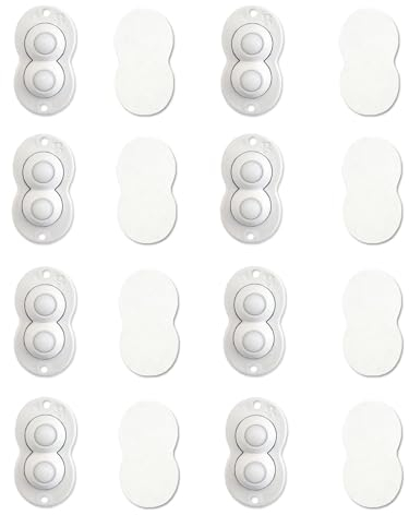 Eucteje 8 Stück Kugelrollen für kleine Küchengeräte 360 Grad Lenkrollen Möbelrollen Selbstklebend Schieber Rollbrett Zubehör für Kaffeemaschine Mixer Küchenmaschine (Kleine Kugelrollen)