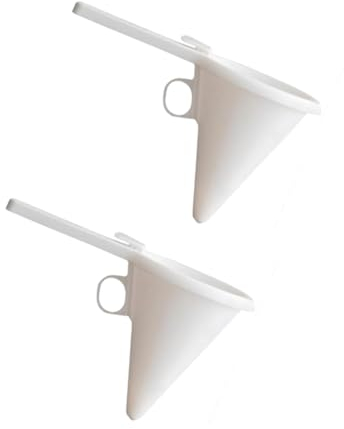 HOMSFOU Baking Decorating Essential 2pcs Handheld Cake Funnel Dispenser Sturdy Plastic for Smooth Icing