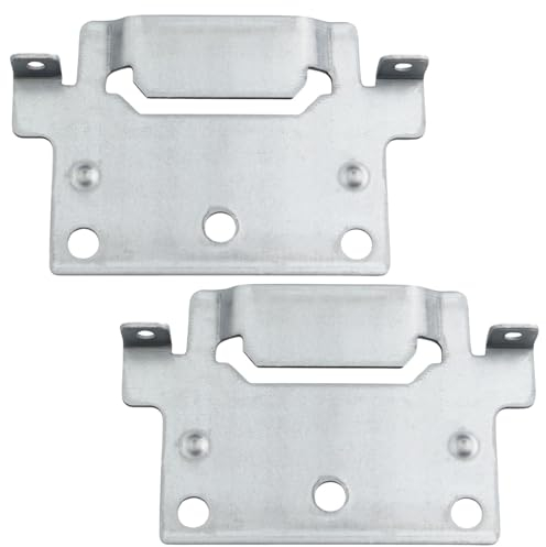 Halterung Mittelbalken passend als Ersatzteil für IKEA 116791 SKORVA Montageplatte HEMNES BRIMNES MALM Bett Camper befestigen Bettbeschlag (2 Stück)