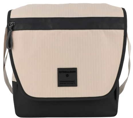 Strellson - Northwood Schultertasche für Herren, Umhängetasche für den Alltag, Beige, Maße 27x29x9 cm