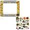 Eowppue 31 Pezzi Photo Booth Compleanno Accessori Carta Foto Frame Cornice Baffi Occhiali Cappelli Puntelli Fotografia Decorazione per Festa Compleanno Gadget 60 Anni Fai da Te