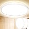 LED Deckenleuchte Flach Rund Deckenlampe - Modern Weiß 18W 4000K 1600LM IP44 Wasserfest Badezimmer Hell Lampe, Badlampe Decke Küchenlampe für Bad Flur Schlafzimmer Balkon Treppe Keller 2 Stück 22CM