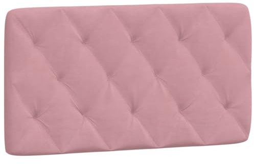 vidaXL Kissen für Kopfteil, Wandpolster Polsterpaneel Bettkopfteil, Rückenkissen Polsterkopfteil Wandkissen Schlafzimmer, Rosa 100cm Samt