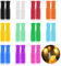 Reusable Silicone Straw Tips, 22 PCS Silicone Tips for Metal Straws Tips Multi-Color Food Grade Straws Tips Covers for 1/4 Inch Wide (6mm Out Diameter) Stainless Steel Straws Drinking Straws