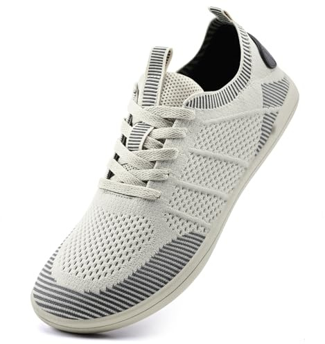 IceUnicorn Breite Barfuss Schuhe Damen Barfußschuhe Leichte Zero-Drop Atmungsaktiv Unisex Herren Minimalistische Outdoor