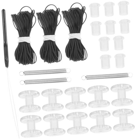 HOMOCONO 1 Set Vorhang Zubehör Faltenrollo Reparaturset Jalousie Zubehör Plissee Rollo Reparatursatz Schnur Rückhalteset Für Plissee Rollo Wohnmobil Fensterrollo Reparaturset