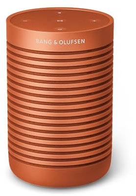 Bang & Olufsen Beosound Explore - High-end Wireless Portable Bluetooth Speaker Loud for Outdoor, Home and Travel, 360 Degree IP67 Waterproof with Playtime Up to 27 Hours - Bonfire Orange