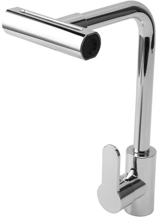 Yopption Küchenarmatur Wasserfall Silber Küchenarmaturen mit herausziehbarer Brause 4 in 1 Wasserfall Küchenarmatur mit herausziehbarem Schlauch Edelstahl Küchenspüle Armaturen 360 Grad schwenkbar