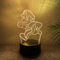 Hihting 3D Illusion Lampe, Anime 3D Illusion Led Lampe, Anime Led Nachtlicht, 16 Frei Schaltbare Lichtfarben, Berührungsschalter, Visuelle 3D-Nachtlichteffekte