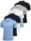 PINSPARK 5er Pack Poloshirt Herren Atmungsaktive Golf Shirts Sommer Schnelltrocknend Kurzarm Polo Shirt Bauchfit Polo Tops Outdoor Sportshirt Schwarz/Weiß/Marineblau/Blau/Graugrün (5er-Pack) s