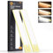 Gritin Lampe de Placard 84 LED, Lumière sans Fil Rechargeable 1800mAh Détecteur de Mouvement, 3 Températures de Couleur & 5 Niveaux de Luminosité, Éclairage LED de Cuisine (2 Pièces),Jaune Crème
