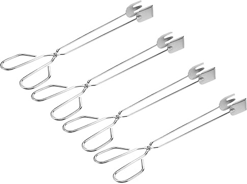 PACKOVE 4stücke Müllzange Aus Edelstahl Scherenform Lang Tragbar Für Außenreinigung Und Müllsammeln Müllklammer Als Aufreißwerkzeug Geeignet