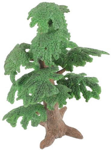 SEWACC Miniature Model Tree Mini Pine Tree Simulated Landscape Cypress Model Sand Table Decor for Home Office, Green, 9.44 x 3.74 x 2.75 Inch