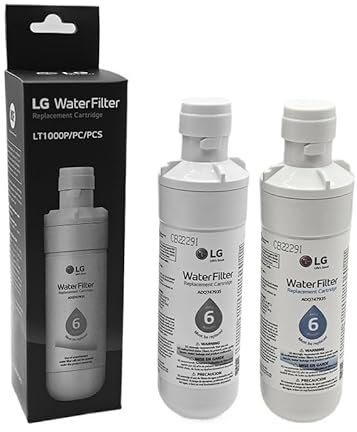 1-4 Stück Ersatz-Kühlschrank-Wasserfilter, kompatibel mit LG, LT1000P, ADQ74793501, ADQ74793502, MDJ64844601, Kenmore 46-9980, 9980(2pcs)