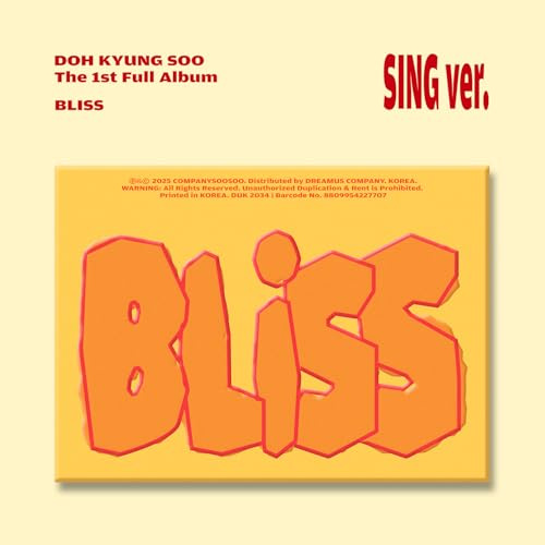 Bliss - Sing Version - 56pg Photobook, Paper Sleeve, Lyric Card Set, Playlist Bookmark, Tattoo Sticker, Invitation Card, Magnet, 2 Selfie Photocards, Folded Poster, Ticket + Paper Bracelet