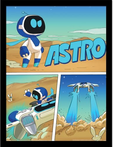 Pyramid International Impression encadrée Playstation Astro Bot (bande dessinée) 30 cm x 40 cm Taille unique